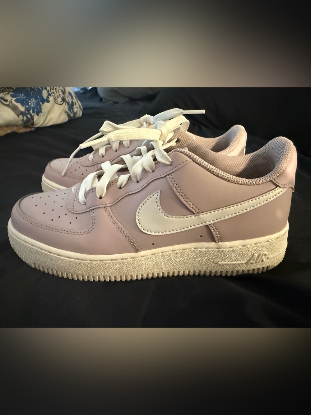 Nike Air Force Ones in Particle Rose
